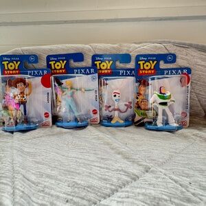 FOUR Toy Story Mini Figurines Approximately 2 inches tall
